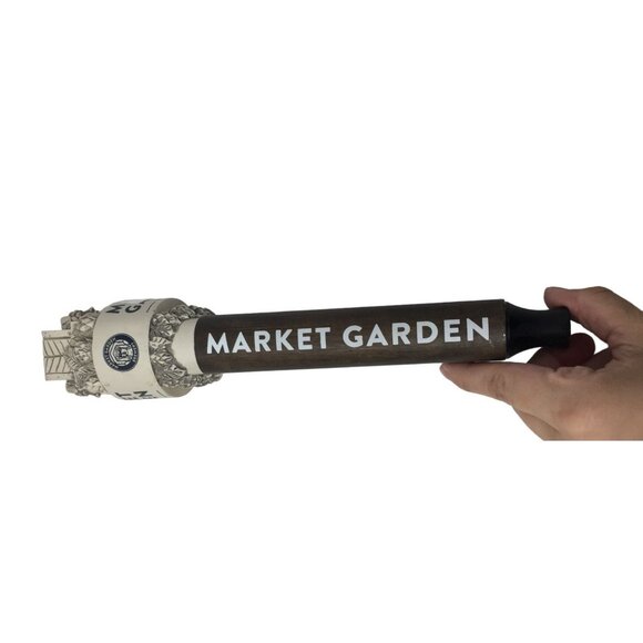 Market Garden Brewery Beer Tap Handle (Brown and White) - Picture 3 of 9